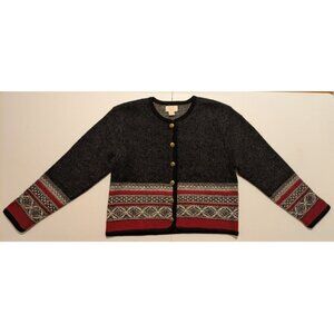 Tally-Ho Wool Fair Isle Cardigan